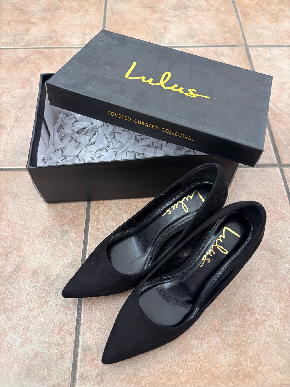 Lulu's Black Pointed Toe Suede Pumps - Classic Women's Heels